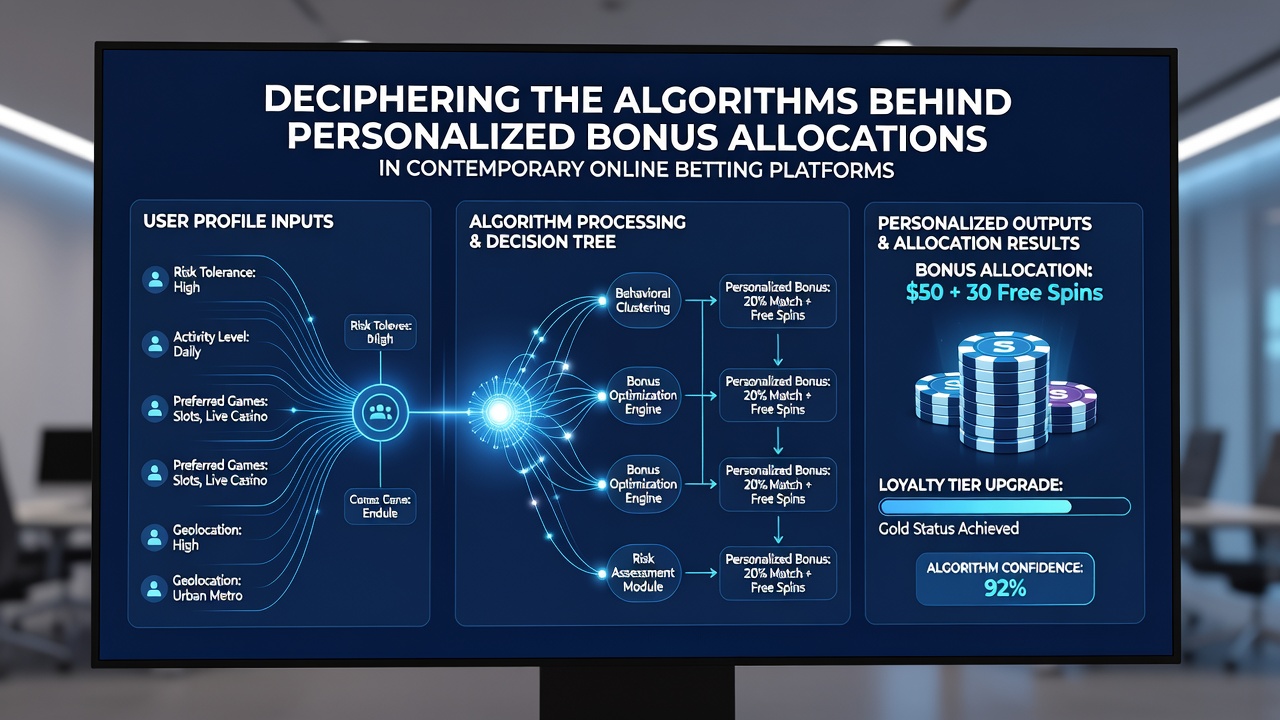 Diagram illustrating real-time data pipelines and adjustment layers in betting bonus personalization algorithms