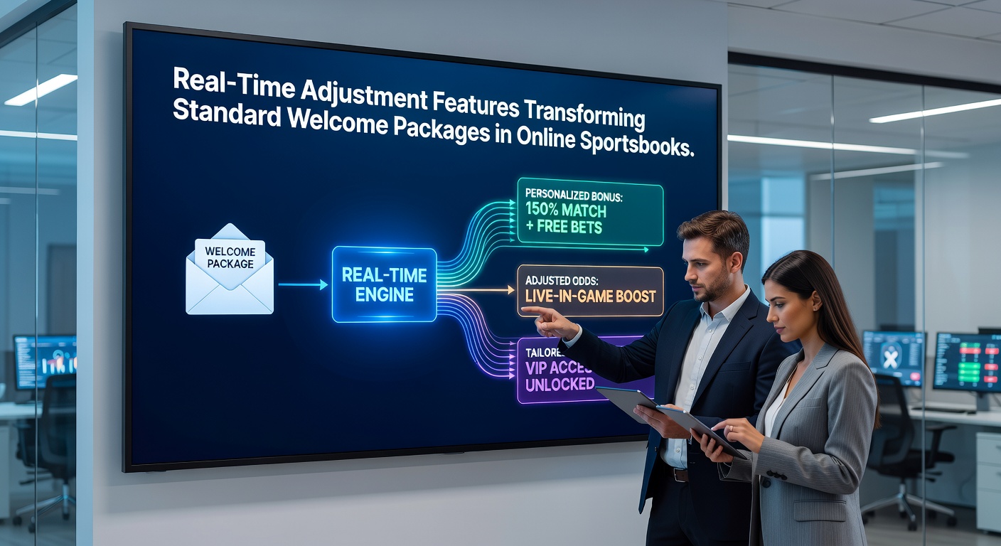Analytics dashboard illustrating real-time bonus adjustments for sportsbook welcome offers