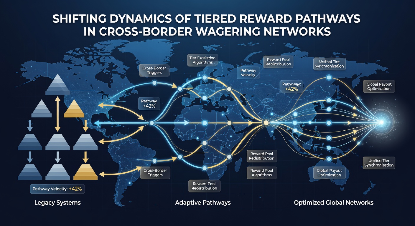 Diagram showing API connections and blockchain verification steps within tiered reward structures for international betting platforms