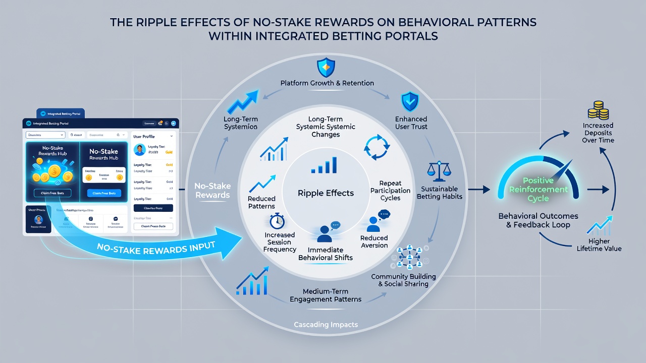Analytics dashboard displaying behavioral metrics for users engaging wth no-stake rewards over time